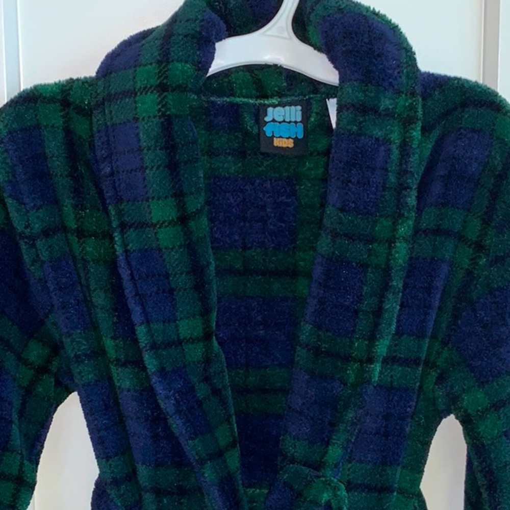 Plaid Jelli Fish Robe - Picture 2 of 6